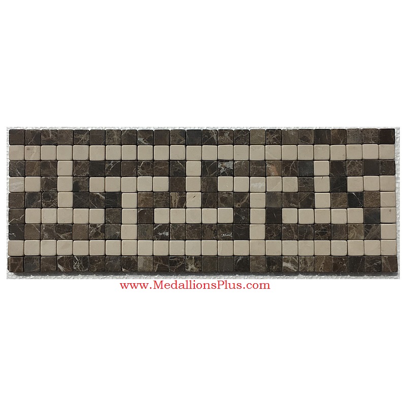 Ethan, Honed Mosaic Tile Listello 5.25"x14.25"